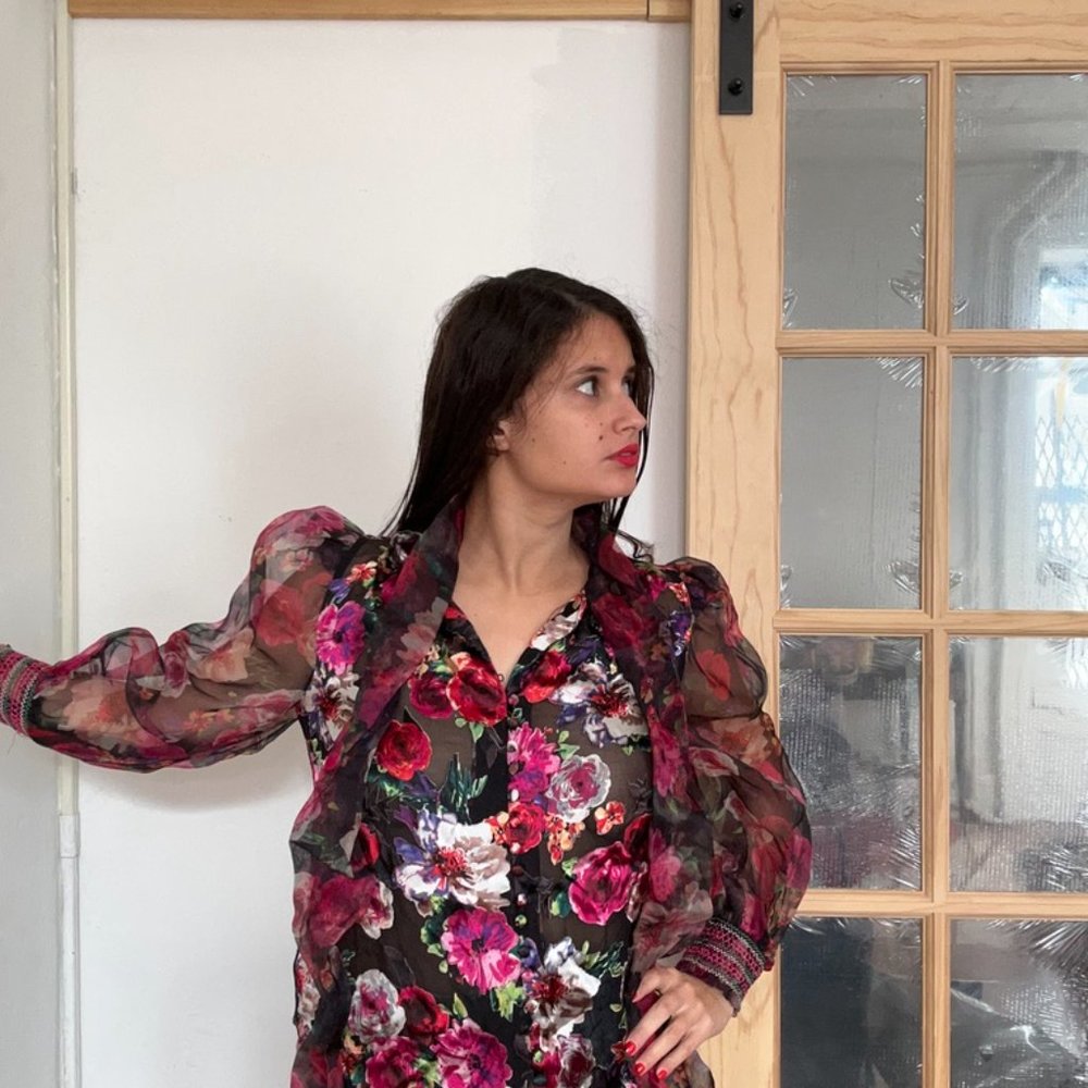 Alice & Olivia Brentley Floral Shirt